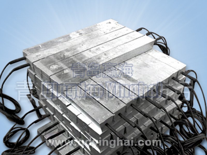 Zinc alloy sacrificial anode(storage tank outer wall buried)